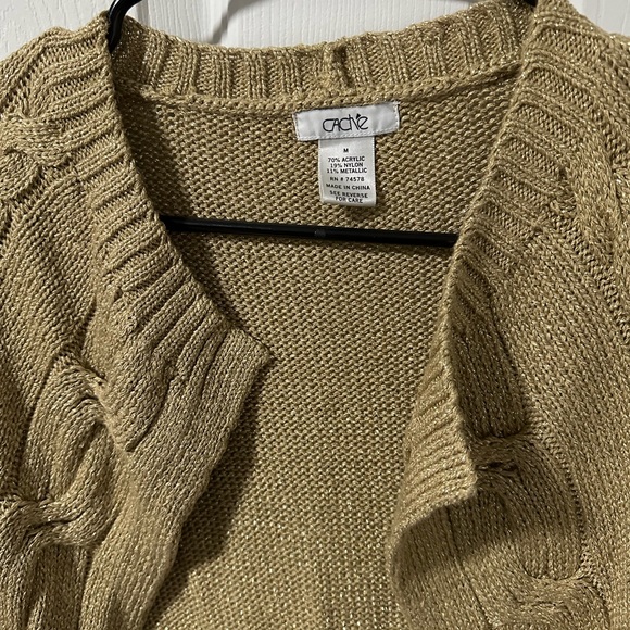 Cache Cropped Open Front Cardigan - Picture 2 of 3